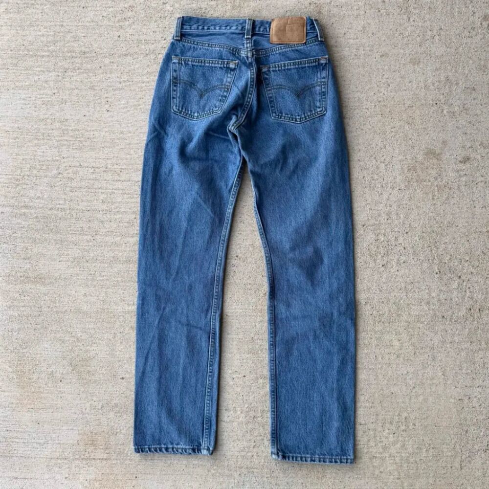 Vtg 90s Levis 501 6501 For Women Jeans Made in USA High Waist Button Fly 26x29